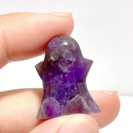 Mini Chevron Amethyst Ghost Halloween Carving Wholesale - Wholesale Crystals