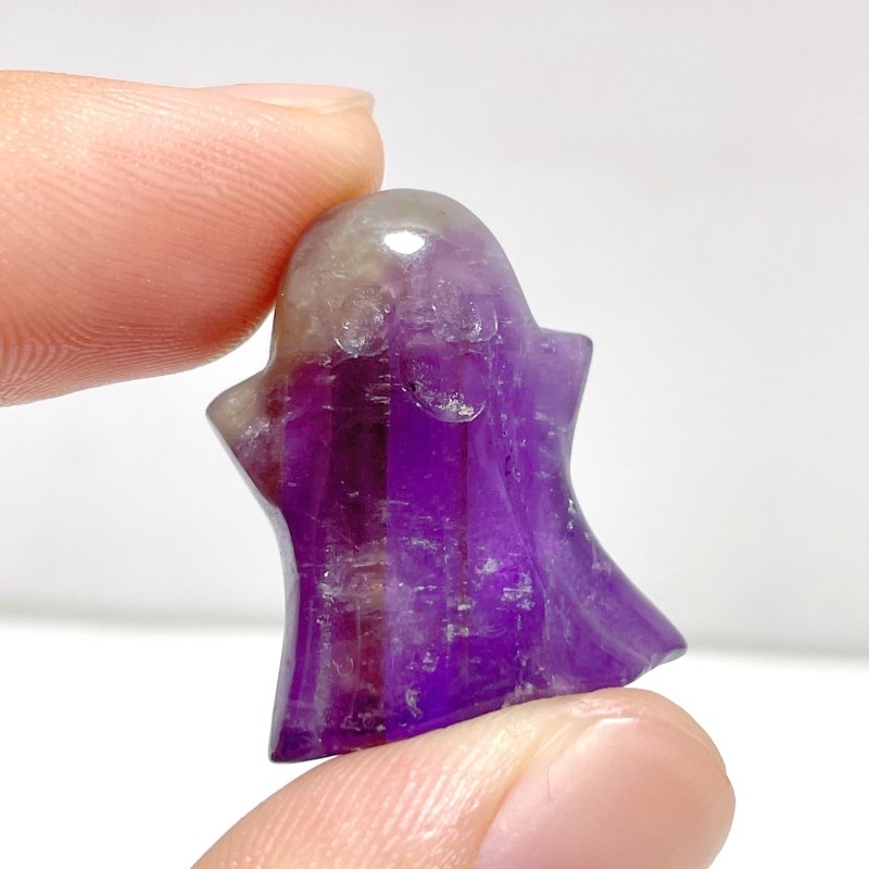 Mini Chevron Amethyst Ghost Halloween Carving Wholesale - Wholesale Crystals