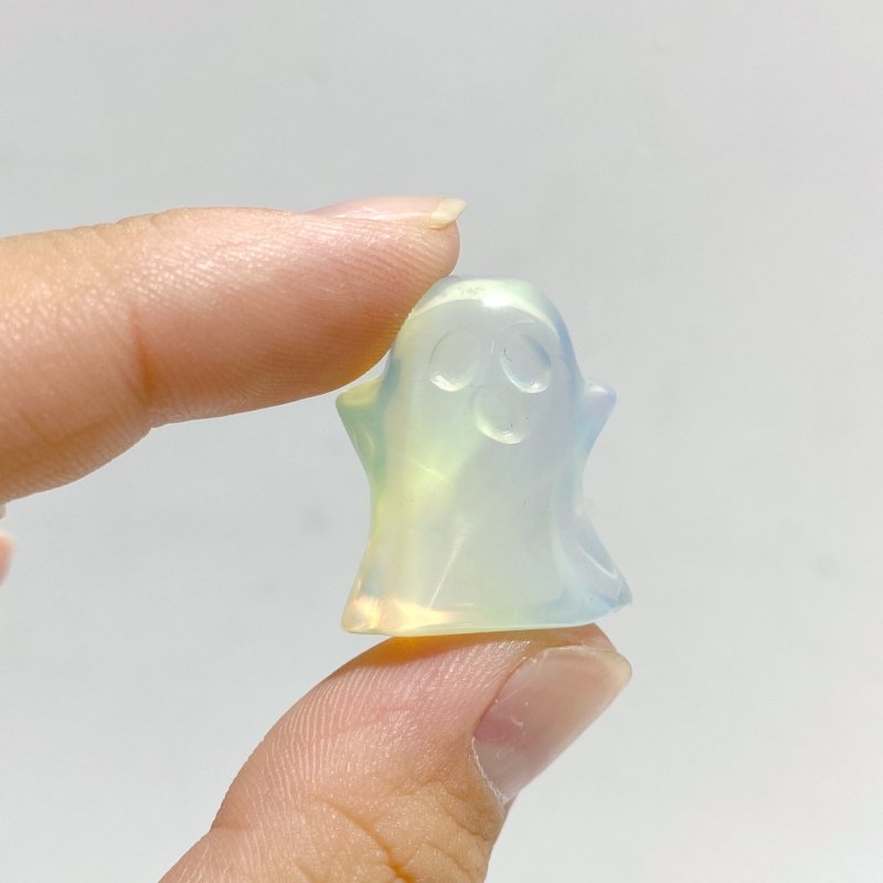 Mini Chevron Amethyst Ghost Halloween Carving Wholesale Opalite -Wholesale Crystals