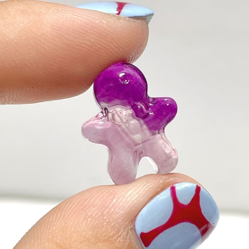 Mini Fluorite Gingerbread Man Carving Wholesale - Wholesale Crystals