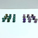 Mini Pug Dog Carving Wholesale Moss Agate Chevron Amethyst - Wholesale Crystals