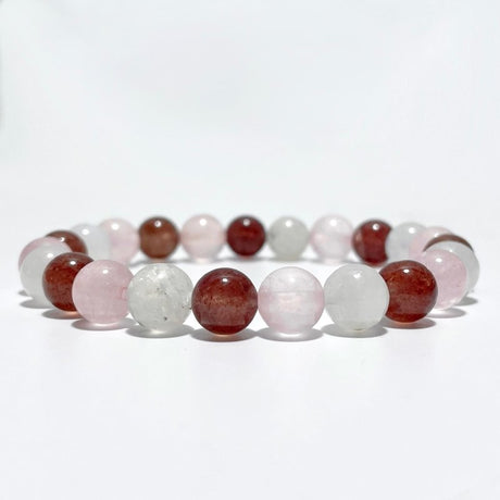 Moonstone Strawberry Quartz Rose Quartz Mixed Bracelet Wholesale - Wholesale Crystals