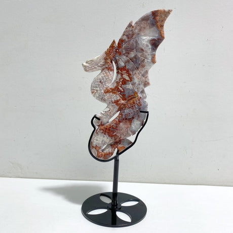 Morocco Agate Flying Dragon Carving With Stand -Wholesale Crystals