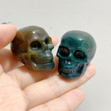 Moss Agate Skull Carving Wholesale -Wholesale Crystals