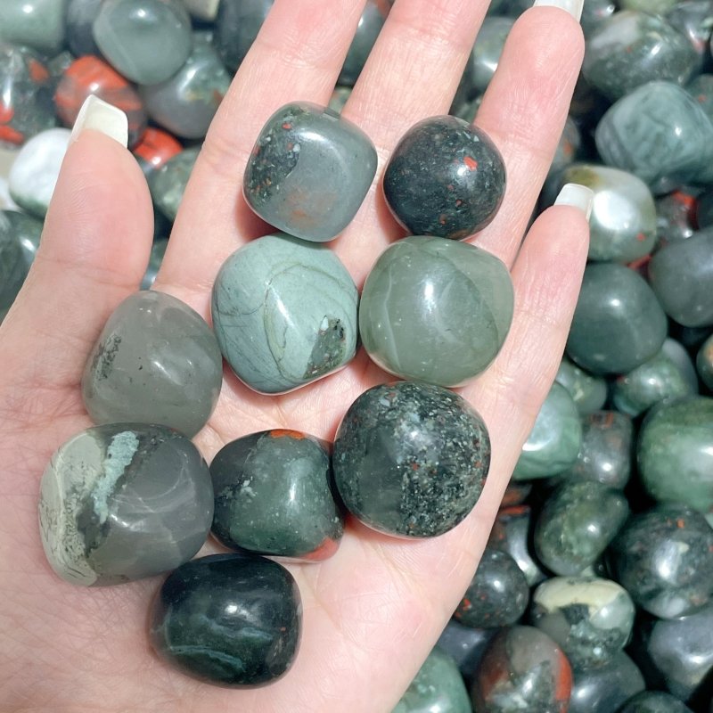 Natural Africa Blood Stone Tumbled Wholesale - Wholesale Crystals