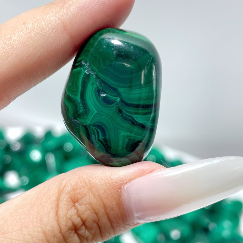 Natural Beautiful Malachite Tumbled Wholesale - Wholesale Crystals