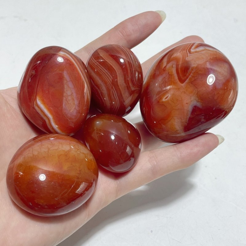 Natural Carnelian Palm Tumbled Wholesale - Wholesale Crystals