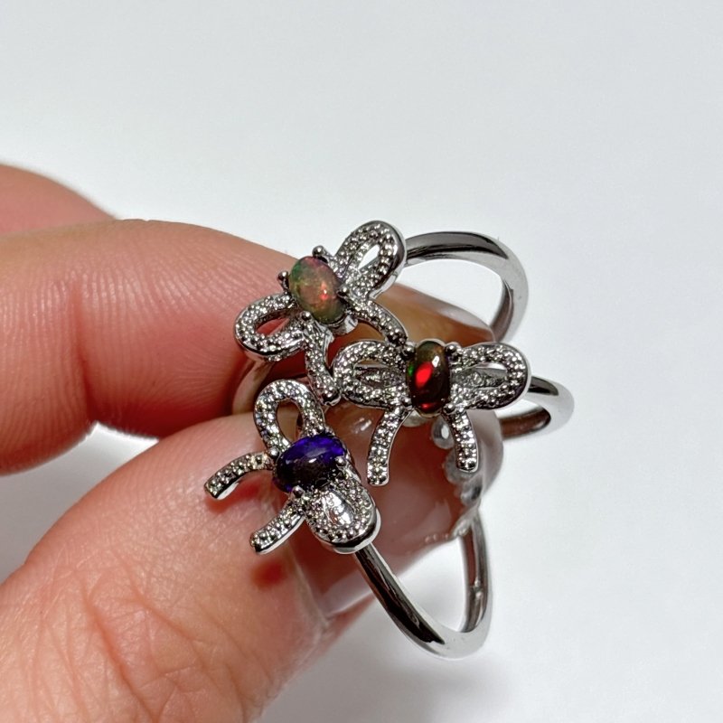 Natural Opal Bow Tie Crystal Ring Wholesale - Wholesale Crystals
