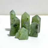 Natural Prehnite Tower One Side Raw Points Wholesale - Wholesale Crystals