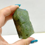 Natural Prehnite Tower One Side Raw Points Wholesale - Wholesale Crystals
