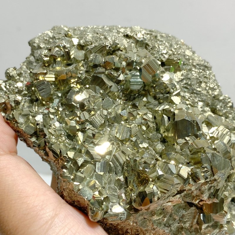 Natural Pyrite Mineral Specimen With Stand A3 -Wholesale Crystals
