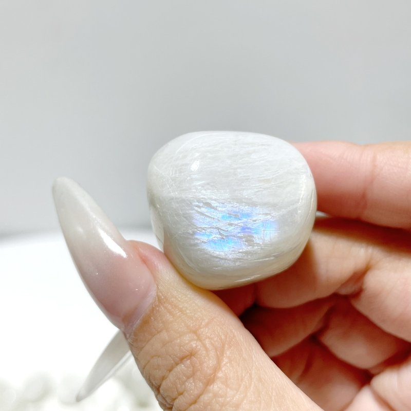 Natural Sri Lanka White Moonstone Tumbled Wholesale - Wholesale Crystals