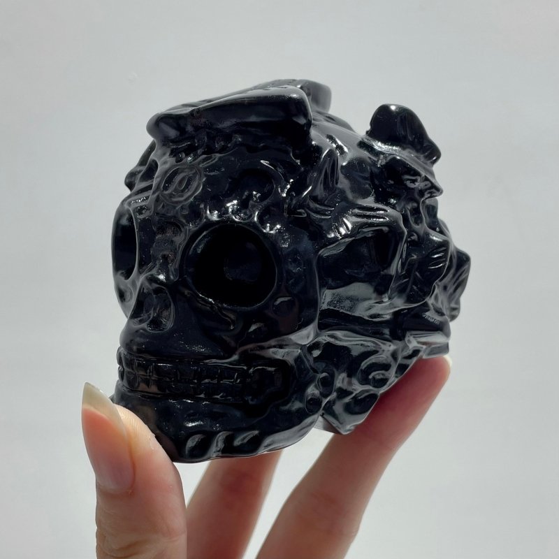 Obsidian Butterfly Skull Carving Wholesale - Wholesale Crystals