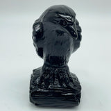 Obsidian Eagle Standing On The Wood Carving Wholesale -Wholesale Crystals