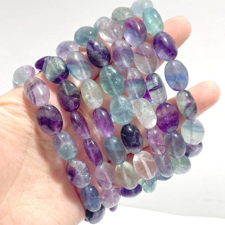 Oval Shape Fluorite Bracelet Wholesale - Wholesale Crystals