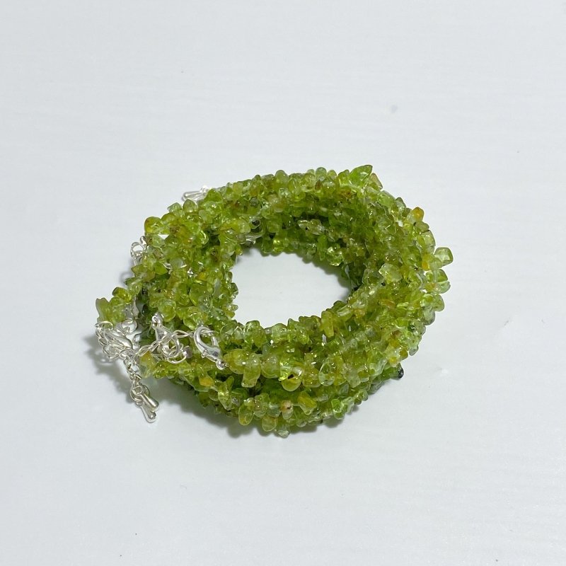 Peridot Chip Bracelets Wholesale -Wholesale Crystals