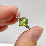 Peridot Cut Faceted Ring Waterdrop Shape Wholesale - Wholesale Crystals