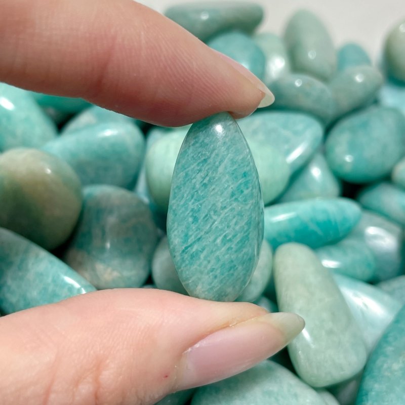 Polished Amazonite Gravel Small Tumbled Mixed Size Wholesale - Wholesale Crystals