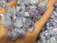 Aura Mini Amethyst Cluster Crystals Wholesale -Wholesale Crystals