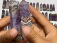 63 Pieces Amethyst Mixed Striped Agate Crystal Points