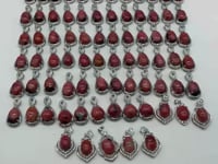 77 Pieces Beautiful Rhodonite Different Styles Pendant -Wholesale Crystals