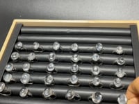 30 Pieces S925 High Grade Blue Angel Feather Quartz Ring -Wholesale Crystals