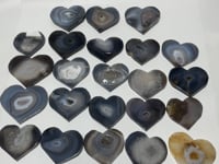 23 Pieces High Quality Large Geode Druzy Agate Heart
