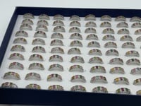 4 Color Beautiful Tourmaline Ring Colorful Gemstone Wholesale -Wholesale Crystals