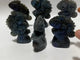 6 Pieces High Quality Labradorite Lizard Chameleon Carving