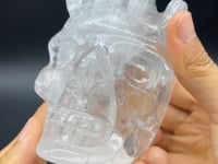 Unique Clear Quartz Skull With Hand Carving -Wholesale Crystals