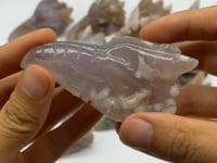 14 Pieces High Quality Sakura Flower Agate Dragon Bird Head Carving