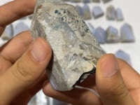 46 Pieces Druzy Blue Chalcedony Points