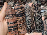 Red Snowflake Obsidian Tower Points Wholesale -Wholesale Crystals