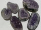 6 Pieces Polished Edge Purple Amethyst Cluster
