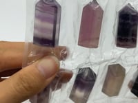 20 Pieces One Set Rainbow Fluorite Tower Points