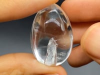 Unique Hexagonal Quartz In Quartz Teardrop Shape DIY Pendant