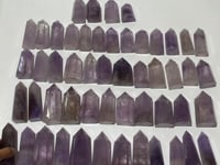 52 Pieces Fat Light Purple Lavender Amethyst Points
