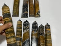 10 Pieces Yellow Vein Ocean Jasper Tower