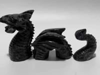 Unique Larvikite Stone Combination Dragon Carving Wholesale -Wholesale Crystals