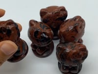 Hello Kitty Carving Red Obsidian Wholesale -Wholesale Crystals