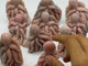 10 Pieces Beautiful Pink Opal Octopus Carving