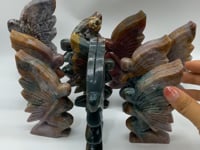 10 Pieces Beautiful Ocean Jasper Butterfly Fairy Carving