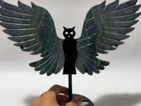 Ruby In Kyanite Symmetry Wing Carving With Stand