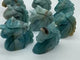 8 Pieces Caribbean Calcite Unicorn Carving