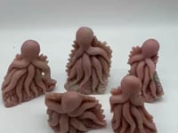 5 Pieces Beautiful Pink Opal Octopus Carving