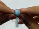 8 Pieces Beautiful Larimar Different Styles 925 Sterling Silver Rings