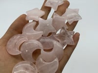 Rose Quartz Star Moon Crystal Wholesale