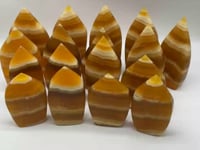 17 Pieces Yellow Calcite Flat Point 5.2kg