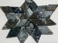 21 Pieces Large Moss Agate Rhombus Shaped
