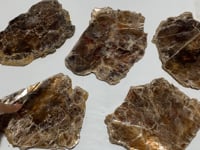5 Pieces Raw Gold Mica Slab Stone Specimen